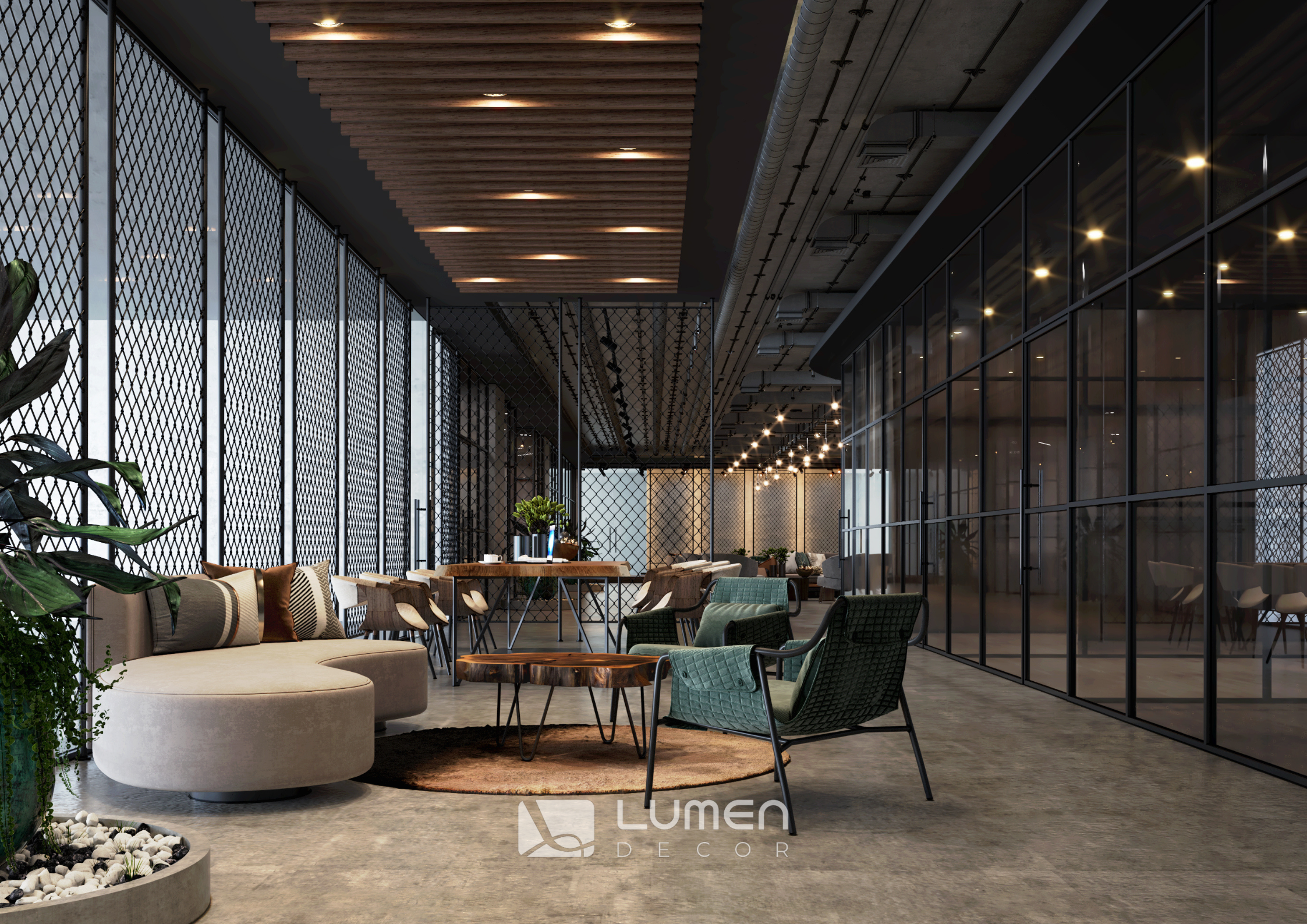Thi Công Văn Phòng 2026 - Hoàn Thiện Coworking Quảng An Bởi Lumen Decor 17 Thi công văn phòng dịch vụ