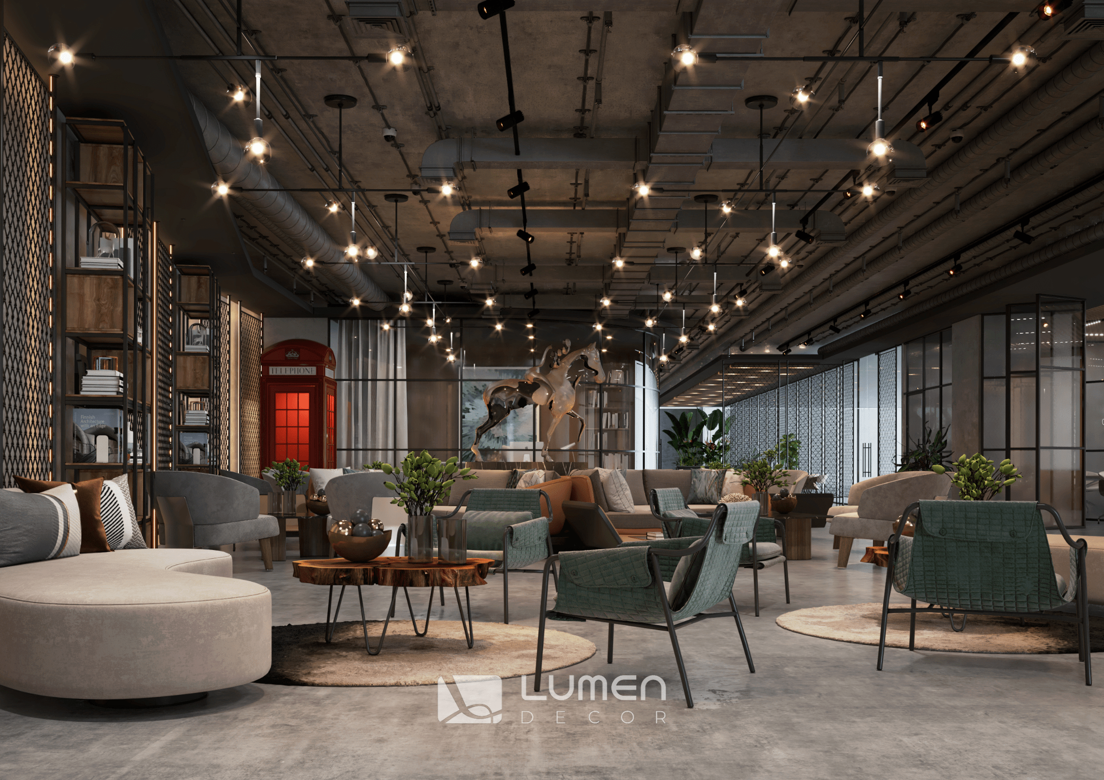 Thi Công Văn Phòng 2026 - Hoàn Thiện Coworking Quảng An Bởi Lumen Decor 1 Thi công văn phòng dịch vụ