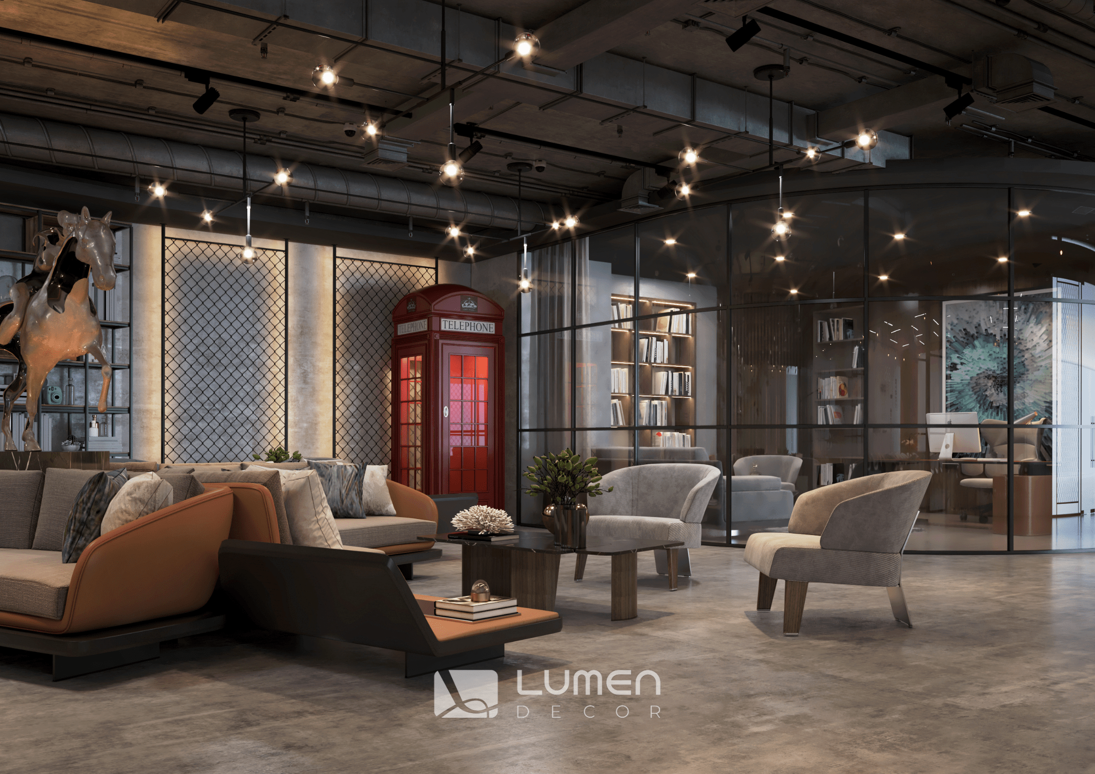 Thi Công Văn Phòng 2026 - Hoàn Thiện Coworking Quảng An Bởi Lumen Decor 4 Thi công văn phòng dịch vụ