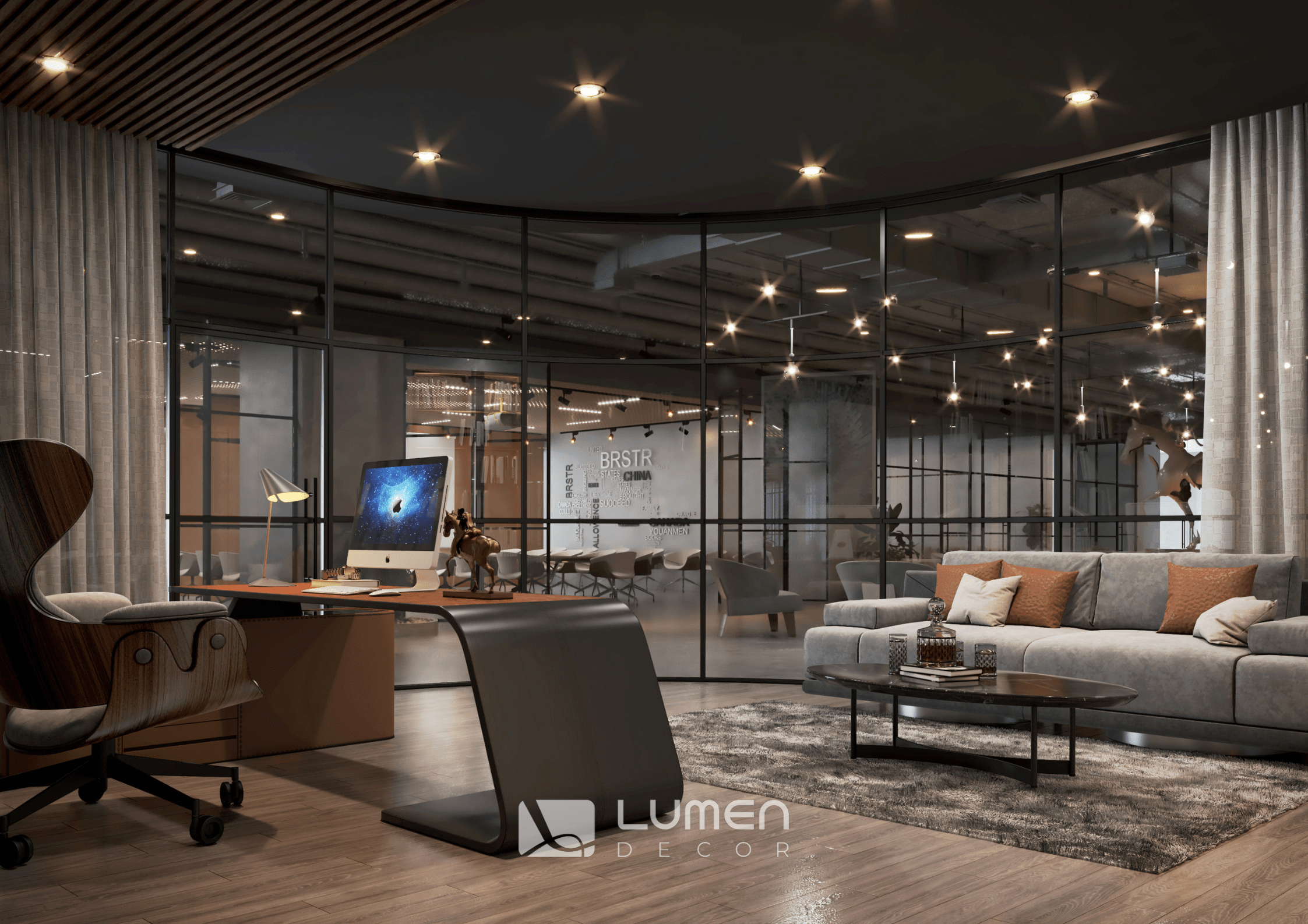 Thi Công Văn Phòng 2026 - Hoàn Thiện Coworking Quảng An Bởi Lumen Decor 3 Thi công văn phòng dịch vụ