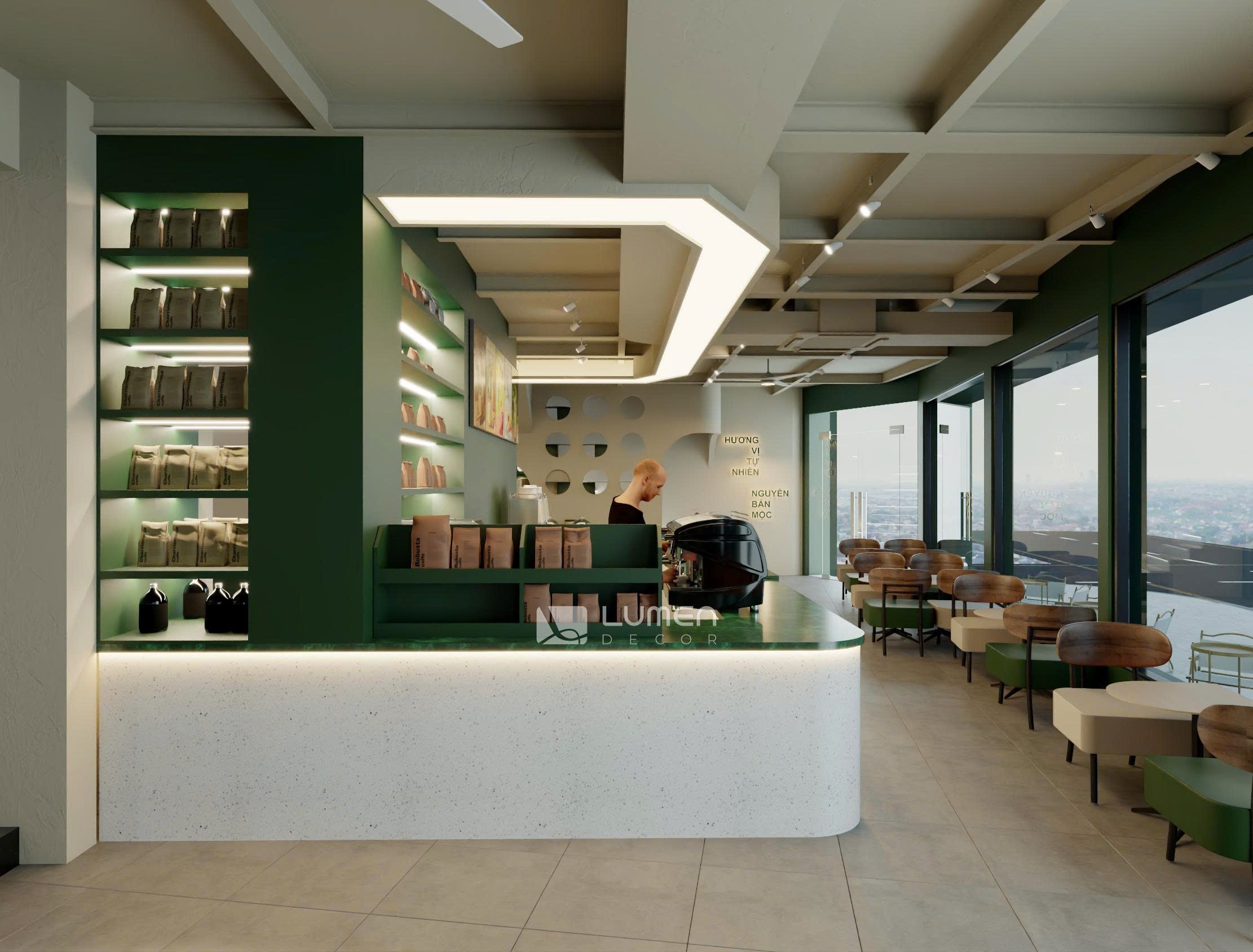 Thiết kế quán cà phê - Cafe Sanavee Linh Đàm: Bản Vẽ Của Những Kẻ Đi Tìm Bình Yên Giữa Lòng Phố Thị 2 Thiết kế quán cà phê