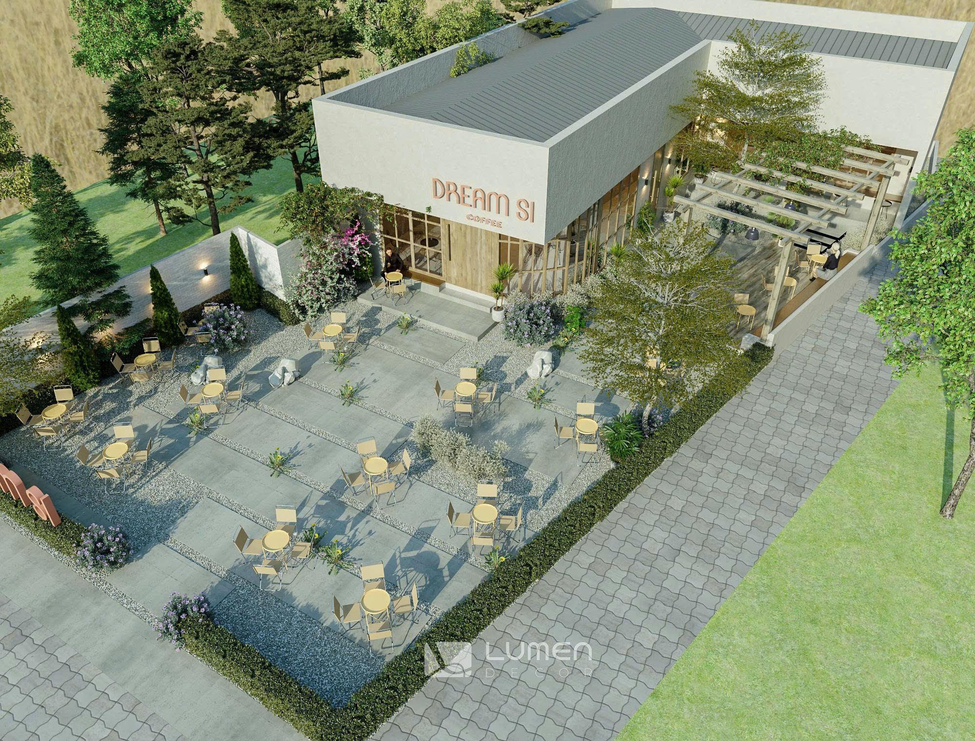 thiết kế quán cà phê