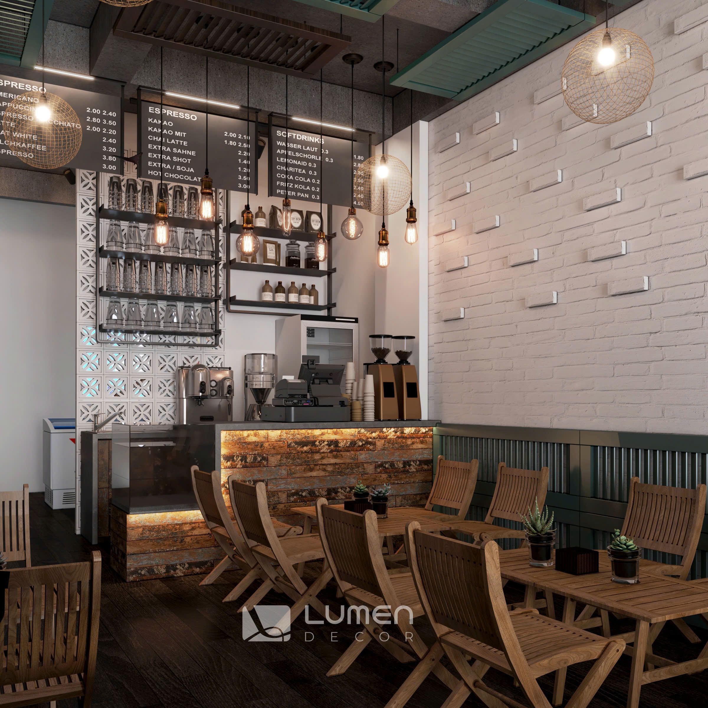 thiết kế quán cà phê